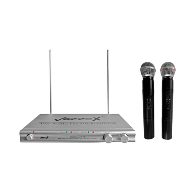 VZ-26 MICROFONO INALAMBRICO DUAL MANUAL VHF "VOZZEX"