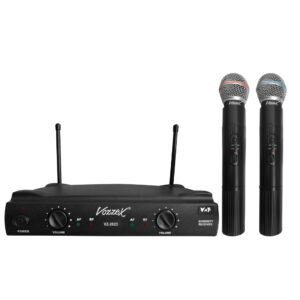 VZ-2023 Micrófono inalámbrico manual dual VHF "VOZZEX"