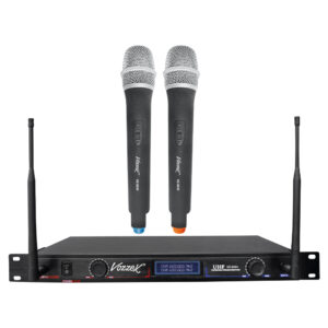 VZ-2033 MICROFONO INALAMBRICO DUAL UHF "VOZZEX"