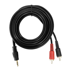 VZ-2133/3M CABLE 2PLUG RCA GOLD /1PLG ST.3.5M NGR 3M "VOZZEX"