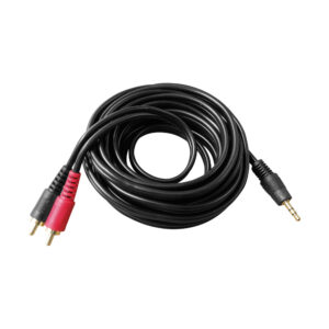 VZ-2133/5M Cable 2plug RCA gold/1plug st. 3.5mm ngr. 5m "VOZZEX"