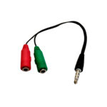 VZ-2142 Cable 1plug ster. 3.5mm a 2 jack 3.5mm "VOZZEX"