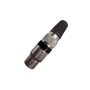 VZ-3515FBK CONECTOR JACK CANON METAL NEGRO "VOZZEX"