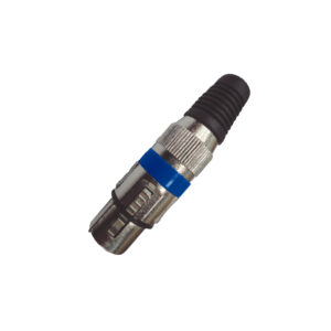 VZ-3515FBL CONECTOR JACK CANON METAL AZUL "VOZZEX"