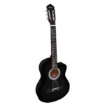 VZ-851/39BKCF Guitarra acústica 39" c/ corte negro c/ funda c/ varilla de calibración "VOZZEX"