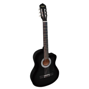 VZ-851/39BKCF Guitarra acústica 39" c/ corte negro c/ funda c/ varilla de calibración "VOZZEX"
