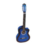 VZ-851/39BLCF Guitarra acústica c/corte azul 39" c/funda c/varilla de calibración "VOZZEX"