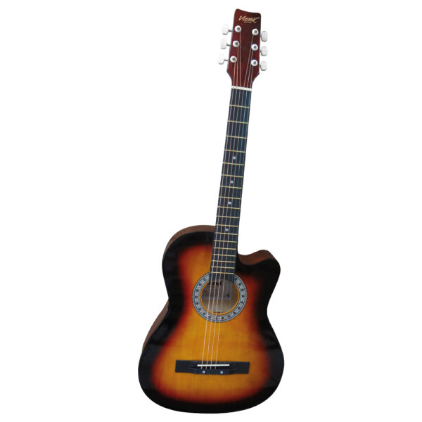 VZ-C81C/3TSF GUITARRA ACUS. SUNB.C/CORTE 38" C/FUNDA "VOZZEX"