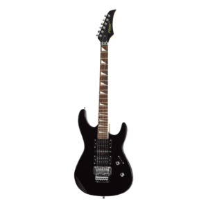 VZ-EG07BK GUITARRA ELECTRICA DOBLE SHAKE, COLOR: NEGRO 39" CON FUNDA "VOZZEX"