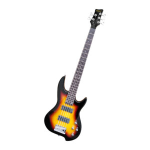 VZ-FB-5S/SB Bajo eléctrico activo 5 cuerdas sunburst c/funda "VOZZEX"