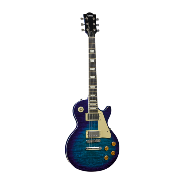 VZ-GELP-BL GUITARRA ELECTRICA AZUL C/PASTILLAS HUMBUCKER - TIPO GIBSON LES PAUL "VOZZEX"