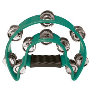VZ-JB917GR PANDERETA VERDE ME.LUNA 2F 22X19 CM" BOLSA «VOZZEX»