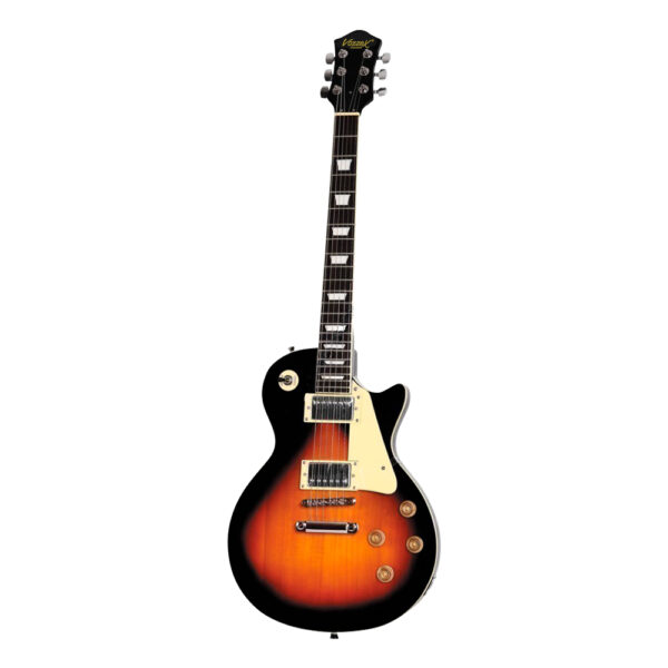 VZ-LP02/SBF Guitarra eléctrica tipo Les Paul 2 Pastillas Sunburst con funda "VOZZEX"