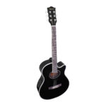 VZ-SW024HC/BK-EQF Guitarra electroacústica cuerpo delgado negro 40" c/funda "VOZZEX"