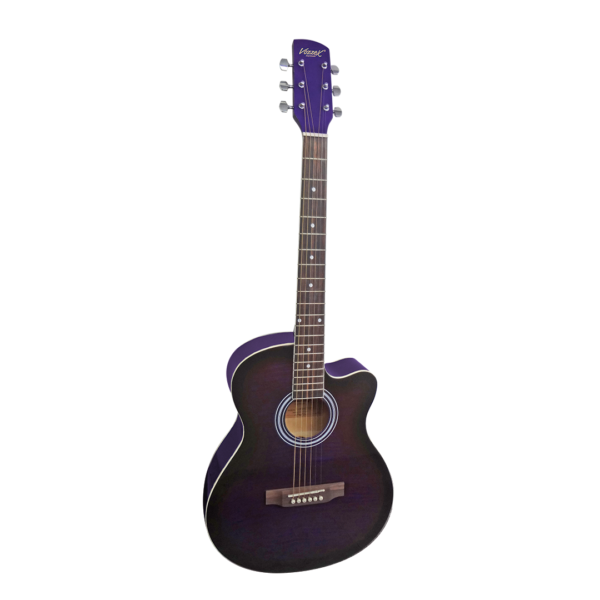 VZ-W917C/PUF GUITARRA ACUSTICA 39" C/FUNDA "VOZZEX"