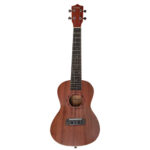VZ-XU23-22 Ukelele Concierto 23" marrón oscuro con funda "VOZZEX"