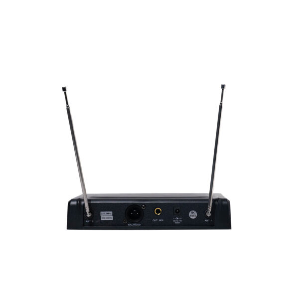 Vozzex VZ-500V# Sistema de Microfono Inalambrico VHF Dual de Vincha C/Salida Balanceada y Display TX/RX