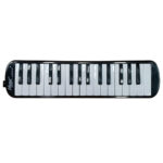 VZ-MEL32-BK MELODICA 32 TECLAS C/ESTUCHE DE LONA, MANGUERA Y BOQUILLA - NEGRO «VOZZEX»