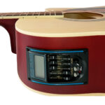 VZ-XFP41-11CN-EQ GUITARRA ELECTROACUSTICA C/CORTE C/GOLPEADOR NEGRO DE 41" COLOR NATURAL MATE C/EQ Y AFINADOR C/SALIDA JACK 6.35MM Y XLR C/FUNDA «VOZZEX»