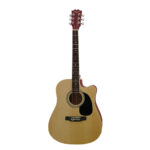 VZ-XFP41-11CN-EQ GUITARRA ELECTROACUSTICA C/CORTE C/GOLPEADOR NEGRO DE 41" COLOR NATURAL MATE C/EQ Y AFINADOR C/SALIDA JACK 6.35MM Y XLR C/FUNDA «VOZZEX»