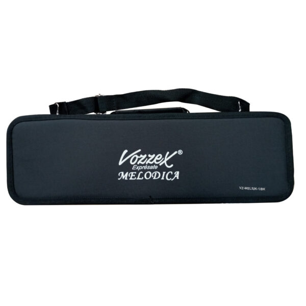 VZ-MEL32K-1/BK MELODICA 32 TECLAS C/ESTUCHE DE LONA, MANGUERA Y BOQUILLA – NEGRO «VOZZEX»