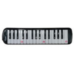 VZ-MEL32K-1/BK MELODICA 32 TECLAS C/ESTUCHE DE LONA, MANGUERA Y BOQUILLA – NEGRO «VOZZEX»