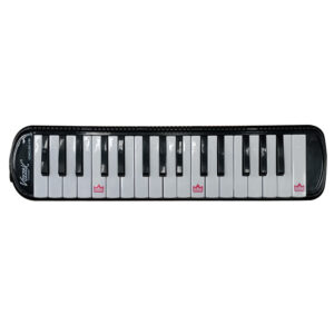VZ-MEL32K-1/BK MELODICA 32 TECLAS C/ESTUCHE DE LONA, MANGUERA Y BOQUILLA – NEGRO «VOZZEX»