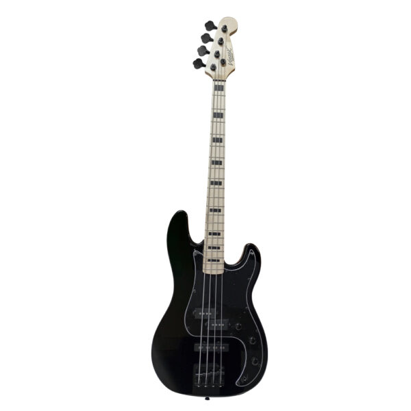 VZ-PJMS/BK BAJO ELÉCTRICO 4 CUERDAS 46" NEGRO C/GOLPEADRO NEGRO C/FUNDA «VOZZEX»
