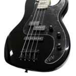 VZ-PJMS/BK BAJO ELÉCTRICO 4 CUERDAS 46" NEGRO C/GOLPEADRO NEGRO C/FUNDA «VOZZEX»