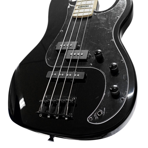 VZ-PJMS/BK BAJO ELÉCTRICO 4 CUERDAS 46" NEGRO C/GOLPEADRO NEGRO C/FUNDA «VOZZEX»
